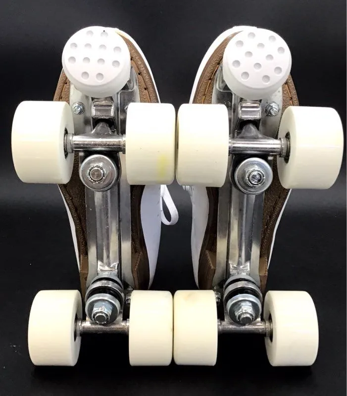 Papaison Women's White Roller Skates - Size 7.5
