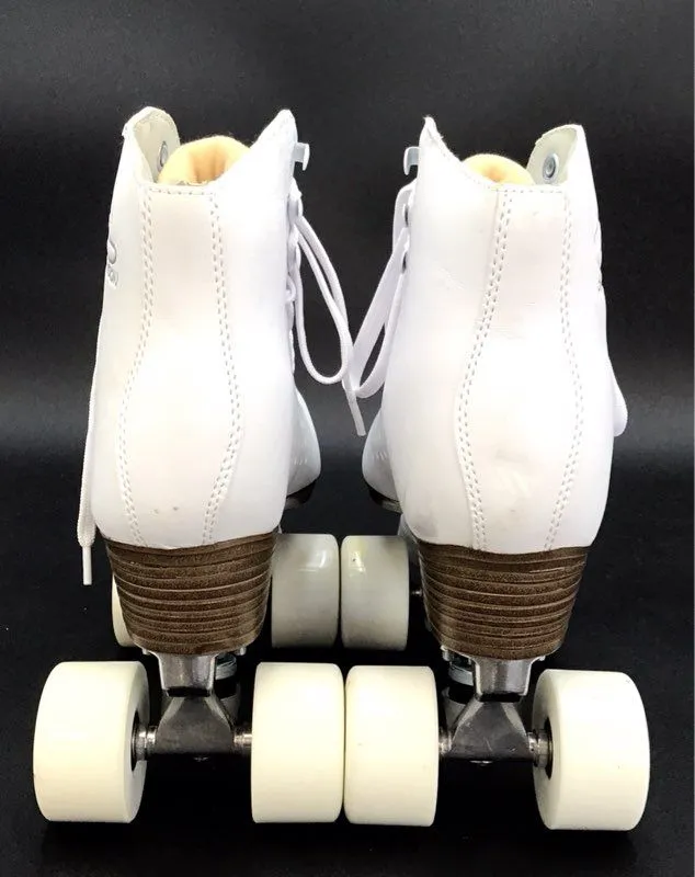 Papaison Women's White Roller Skates - Size 7.5