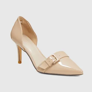 Pointy Toe Pumps Apricot