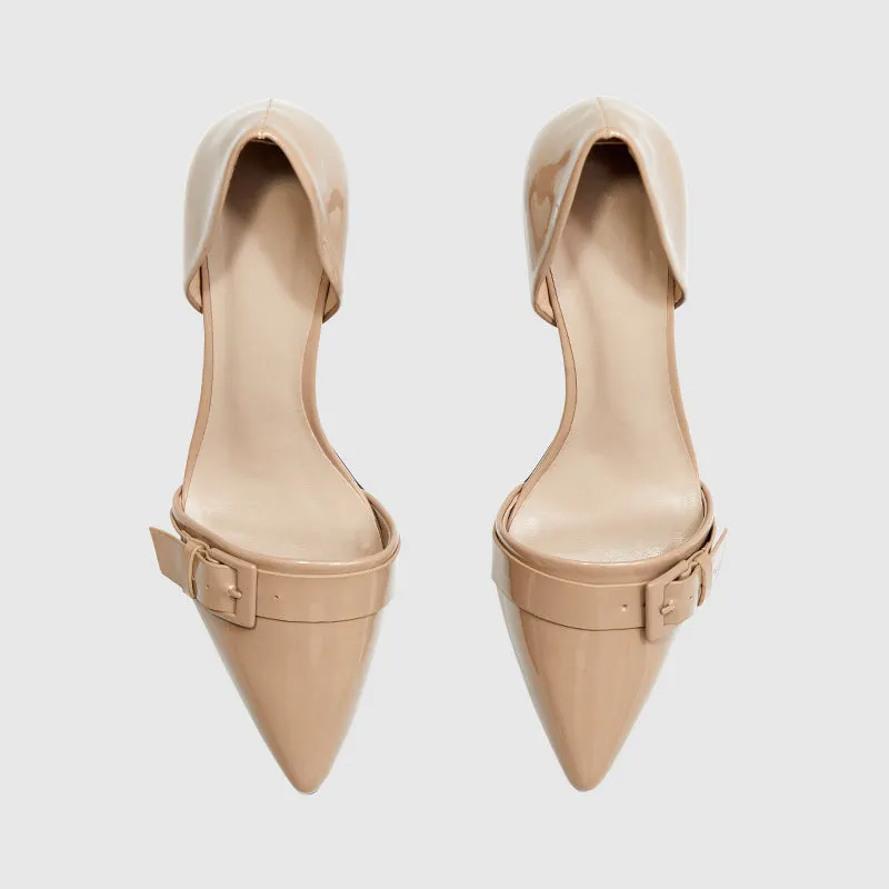 Pointy Toe Pumps Apricot