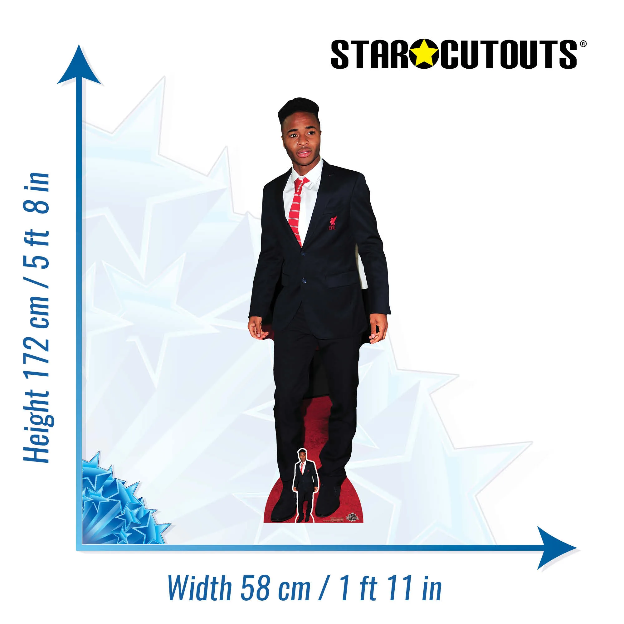 Raheem Sterling Footballer  Cardboard Cutout