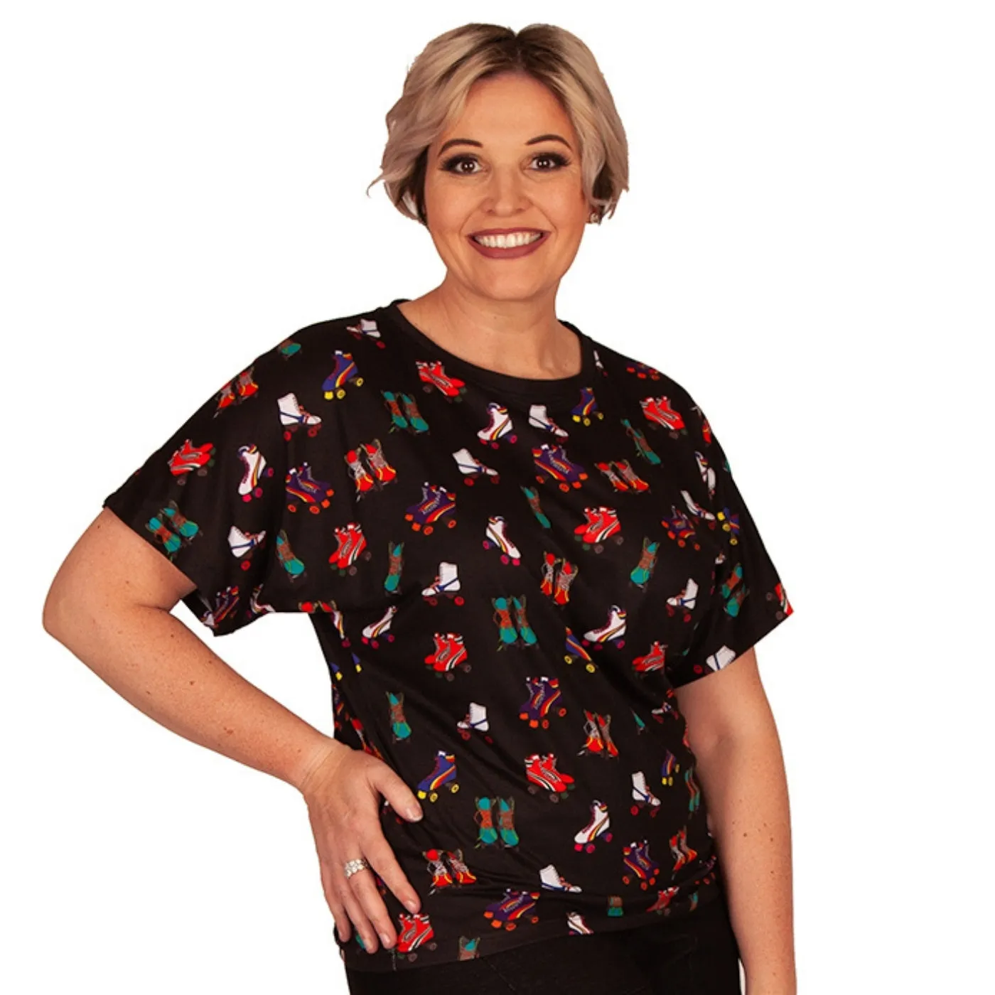 Retro Skates Batwing Top