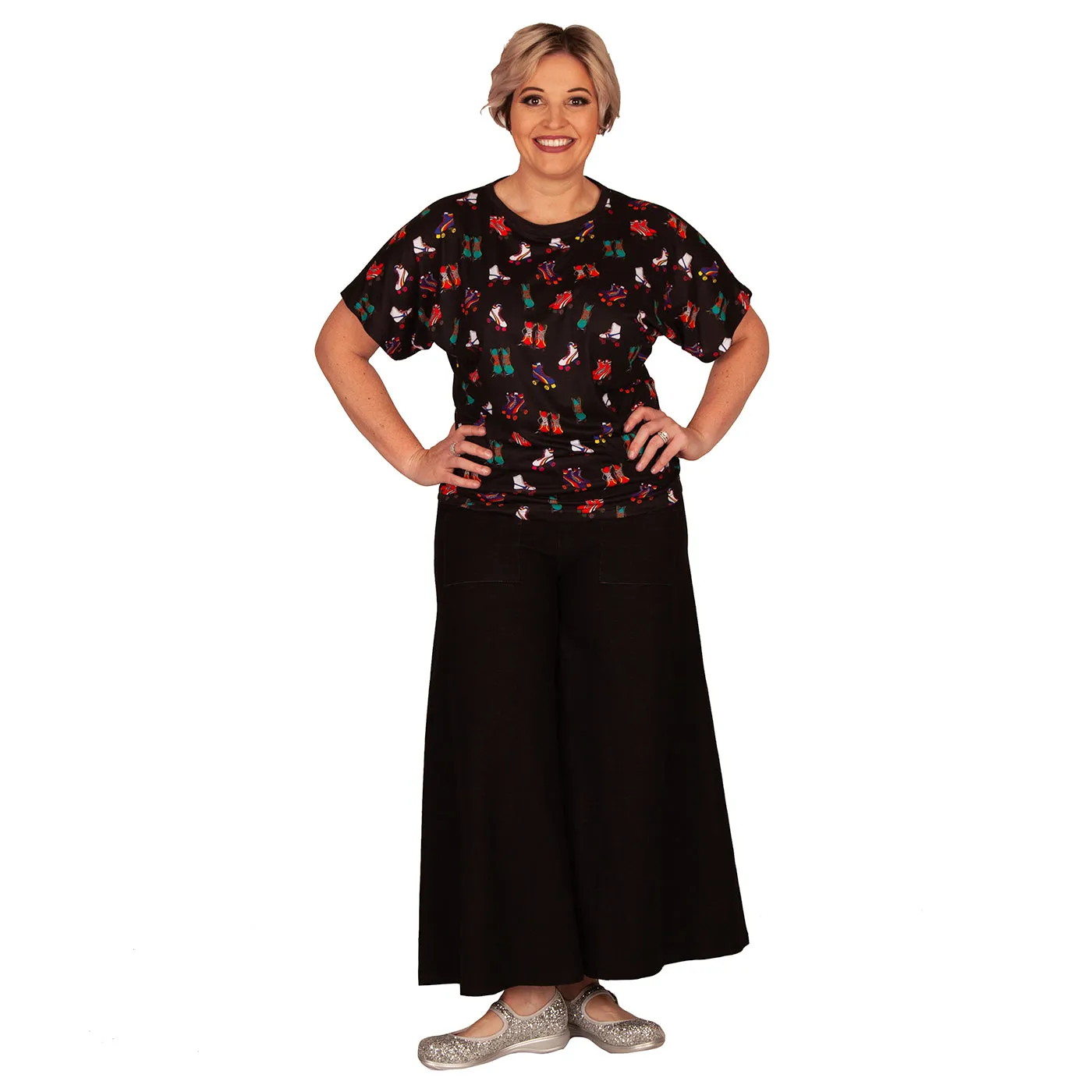Retro Skates Batwing Top