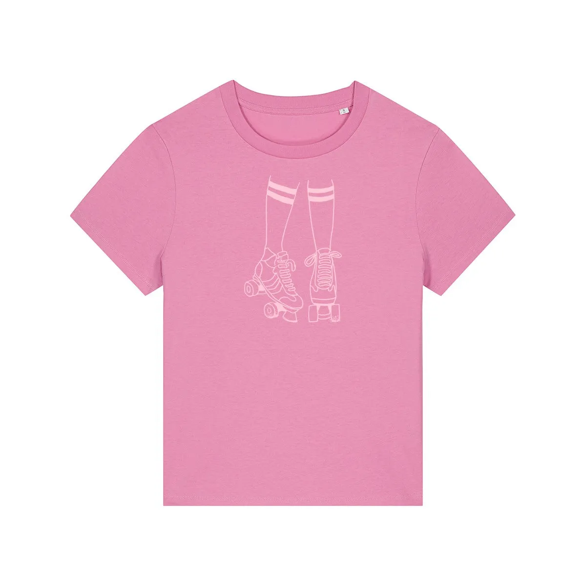 Roller Skates Tshirt Pink