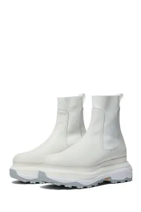 Sacai Chelsea Boots White