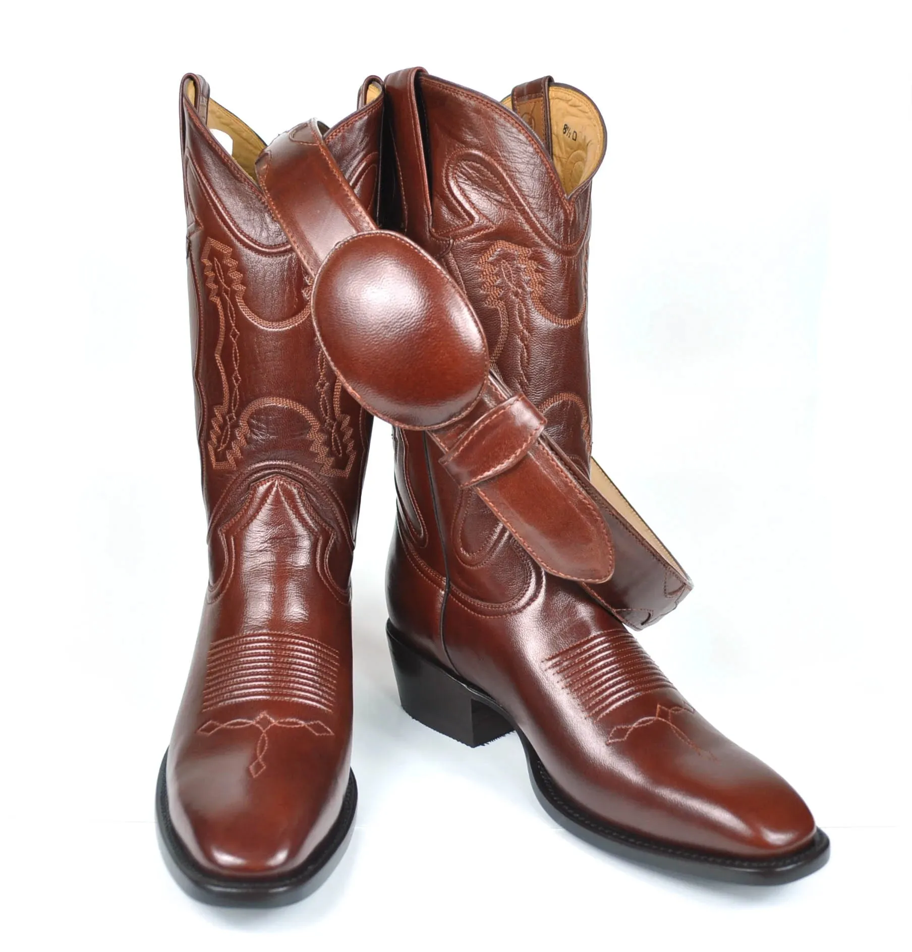 Santana Goat French Toe Boot - Budapest Brown