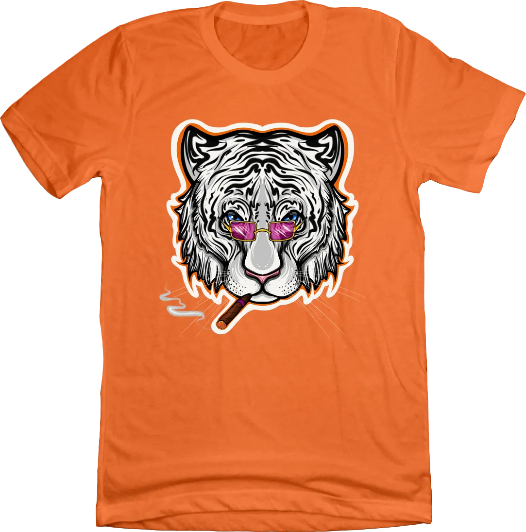 Smoking Tiger with Sunglasses