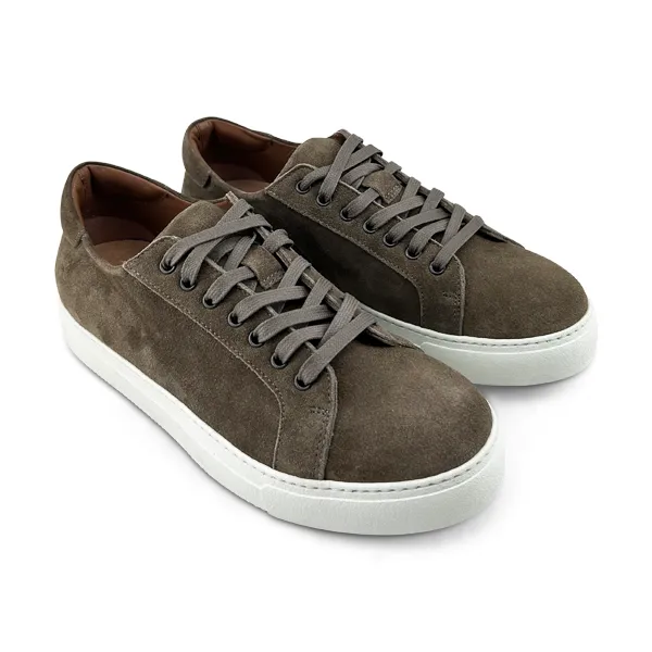 Sneakers Vibram in camoscio taupe