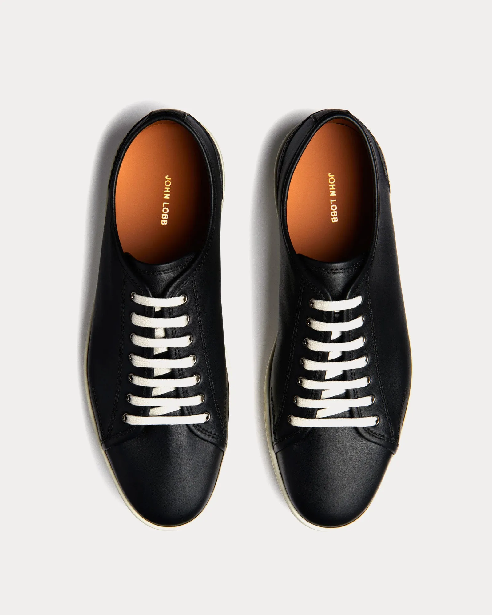 Stockwell Calf Leather Black Low Top Sneakers
