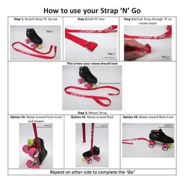 Strap N Go Wide Skate Strap Pattern