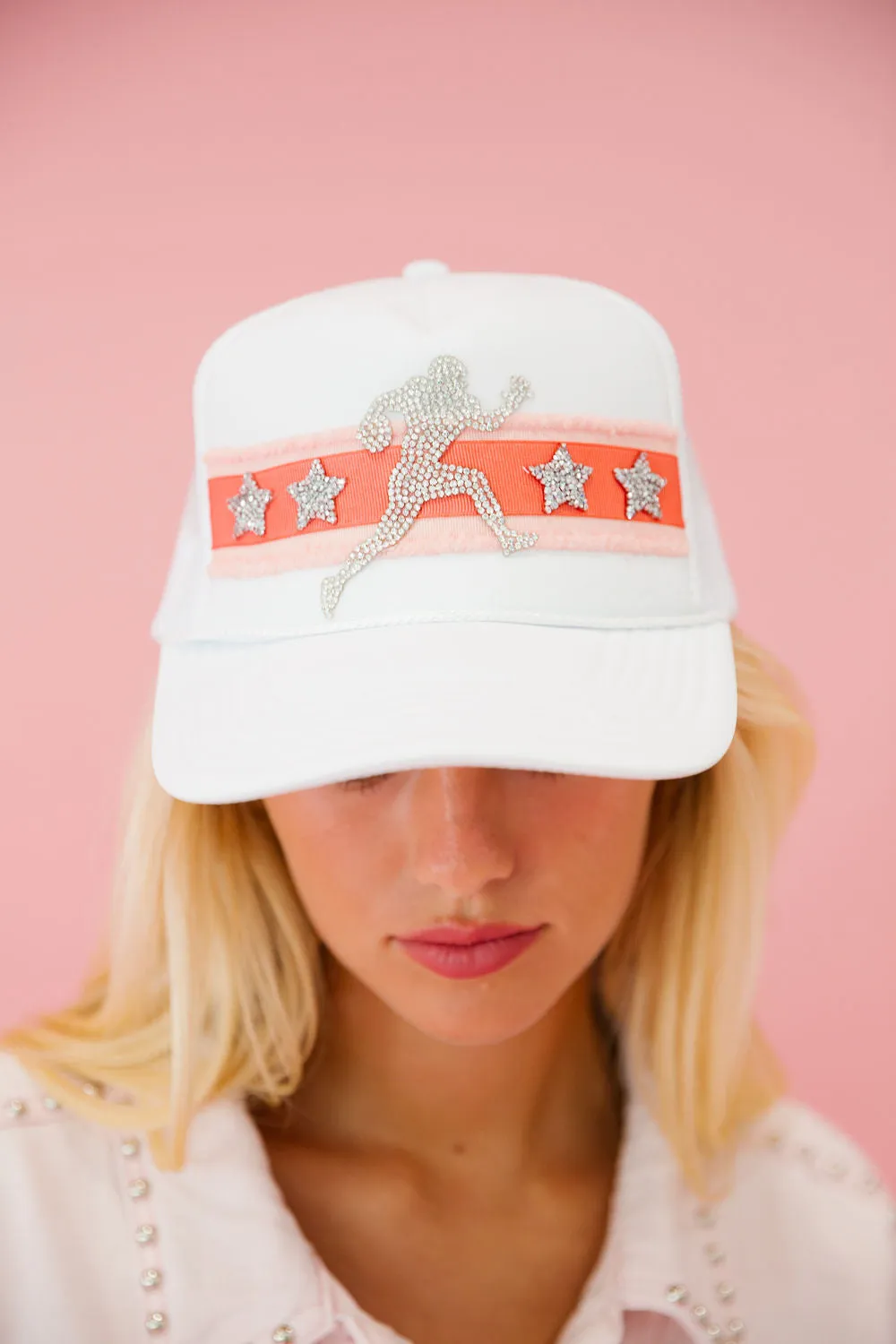 TEAM PLAYER WHITE TRUCKER HAT