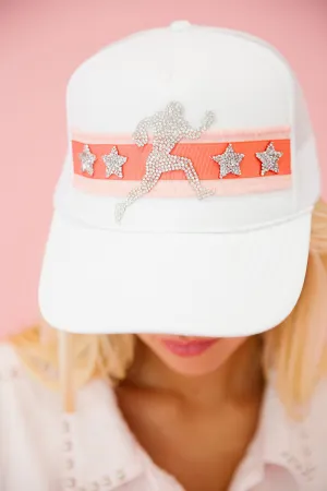 TEAM PLAYER WHITE TRUCKER HAT
