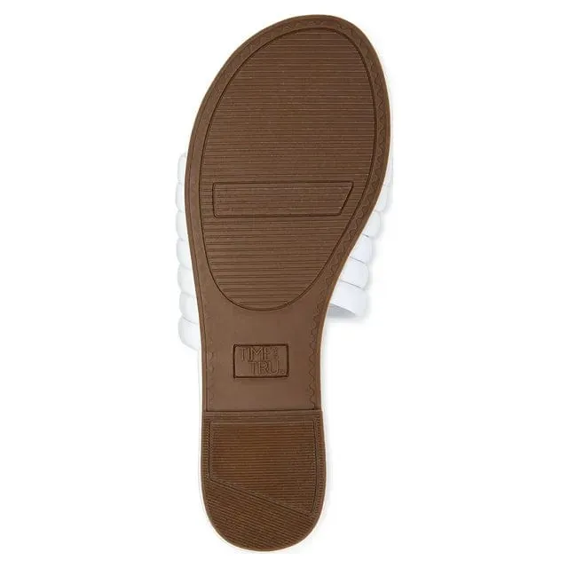 TIME AND TRU - Multi-Band Slide Sandals