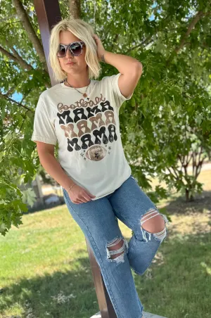 Vintage Football Mama Graphic Tee