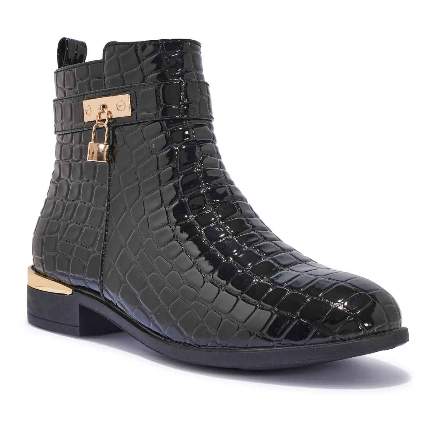 WFCHAT11 – WIDE FIT CHELSEA BOOTS WITH GOLD
